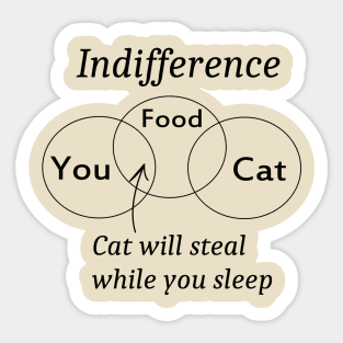 Indifference Sticker